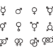 Una illustrazione con tanti simboli diversi per i tanti orientamenti sessuali diversi che ci sono.