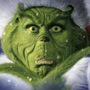Un ritratto del Grinch.